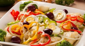 Bacalhau com legumes