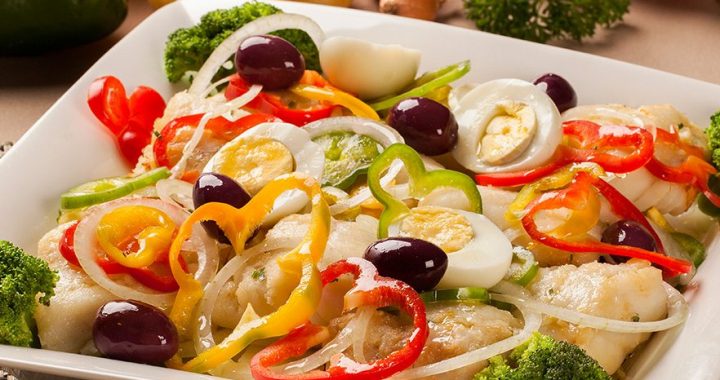 Bacalhau com legumes